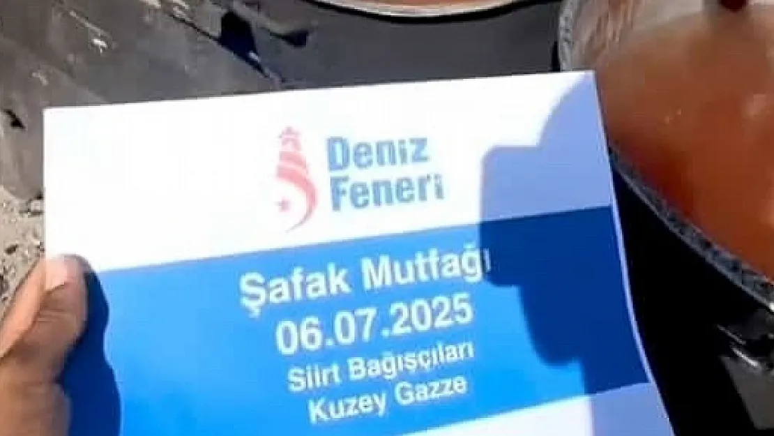Siirtli Hayırseverlerin Desteğiyle Gazze'de Şafak Sofraları Kuruluyor