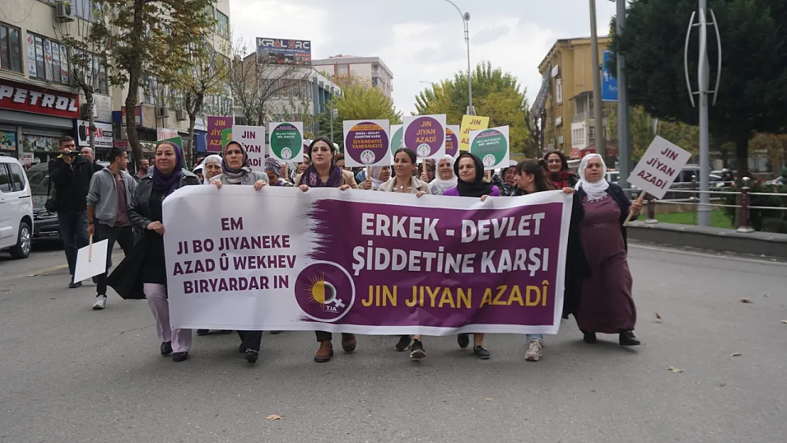 Siirtli Kadınlardan Şiddete Karşı Yürüyüş