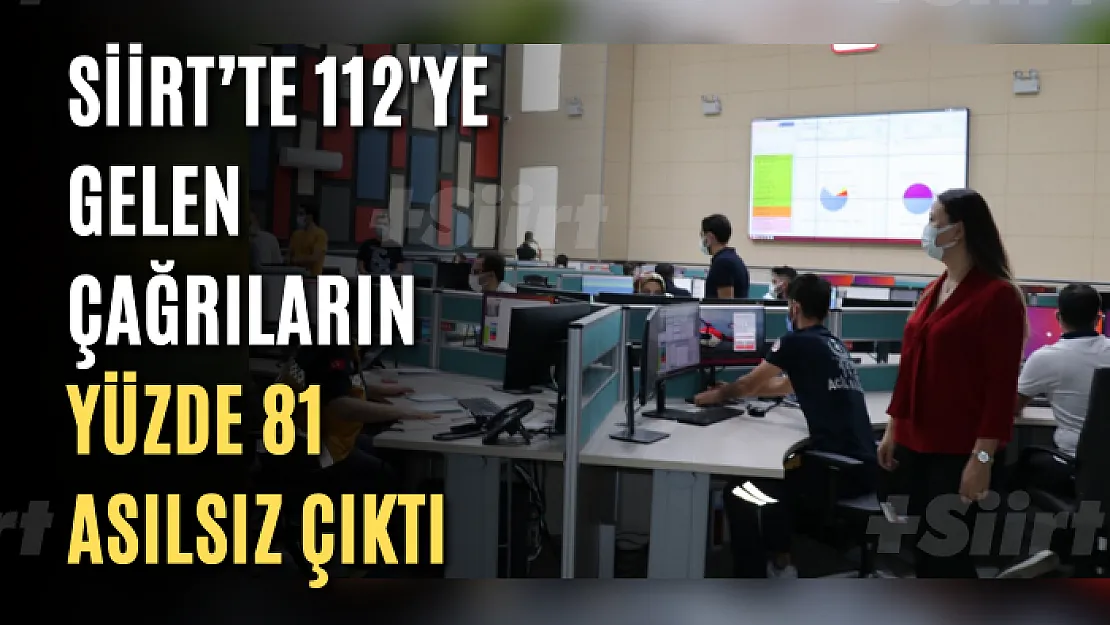 Siirt'te 112'ye Gelen Çağrıların Yüzde 81 Asılsız Çıktı