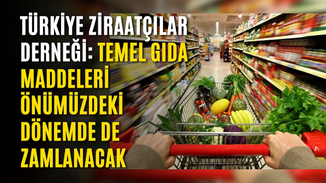 Türkiye Ziraatçılar Derneği: Temel gıda maddeleri önümüzdeki dönemde de zamlanacak