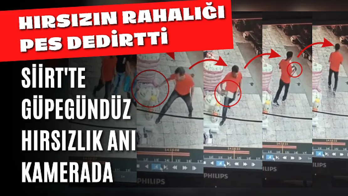 Siirt'te Güpegündüz Hırsızlık Anı Kamerada