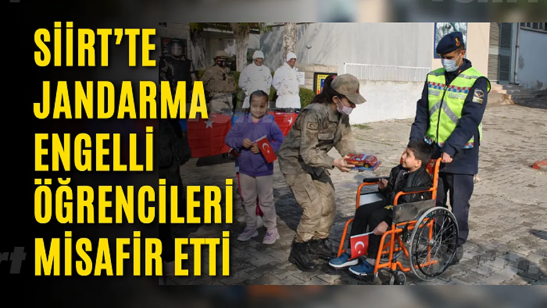 Siirt'te Jandarma Engelli Öğrencileri Misafir Etti