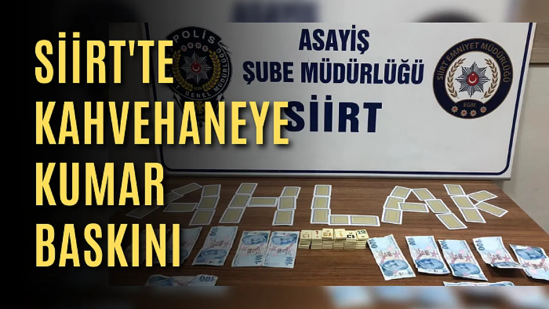 Siirt'te Kahvehaneye Kumar Baskını