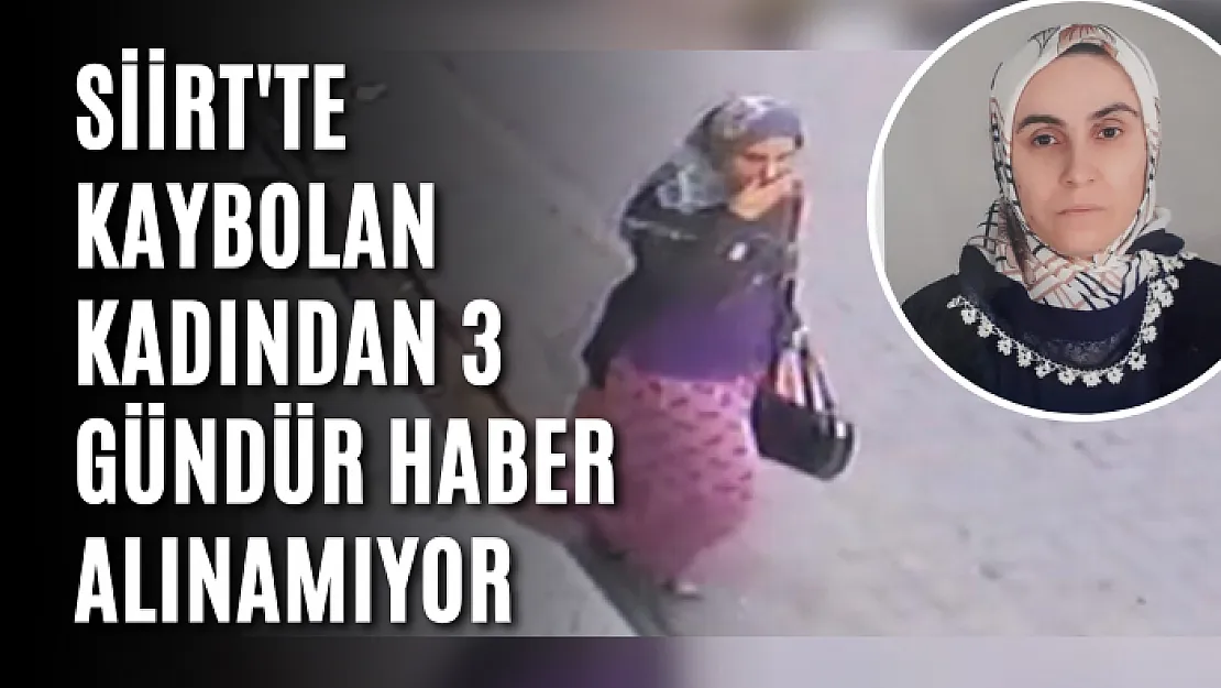 Siirt'te Kaybolan Kadından 3 Gündür Haber Alınamıyor