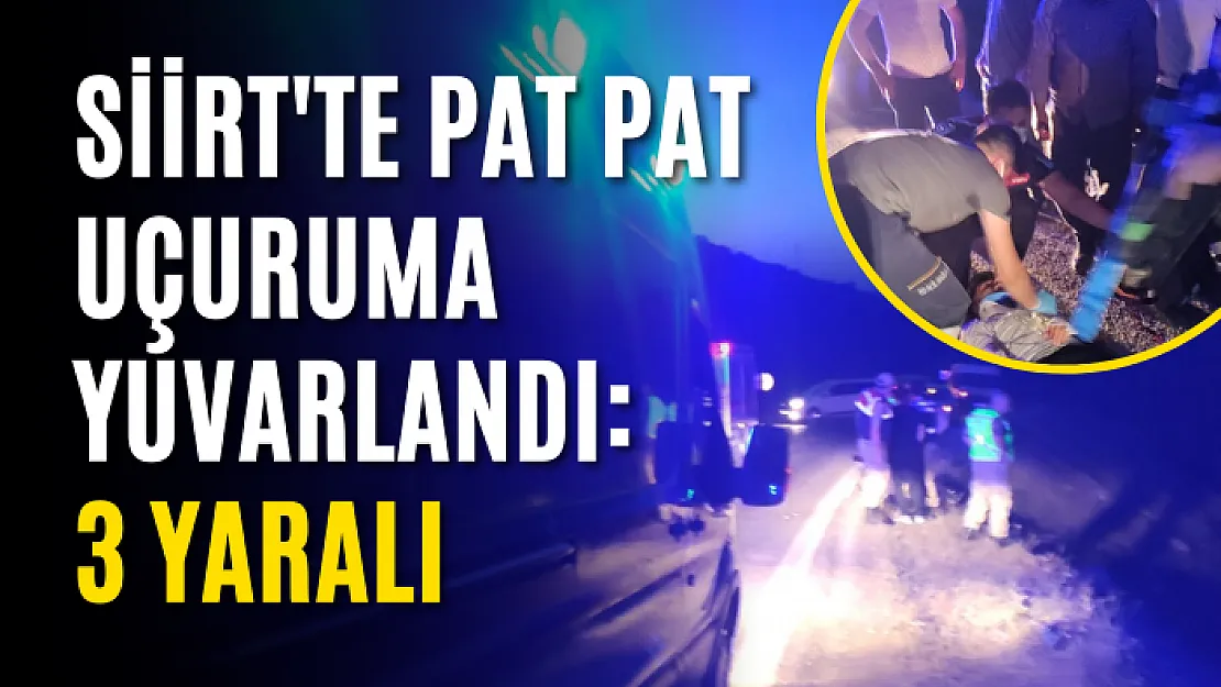 Siirt'te Pat Pat Uçuruma Yuvarlandı: 3 Yaralı