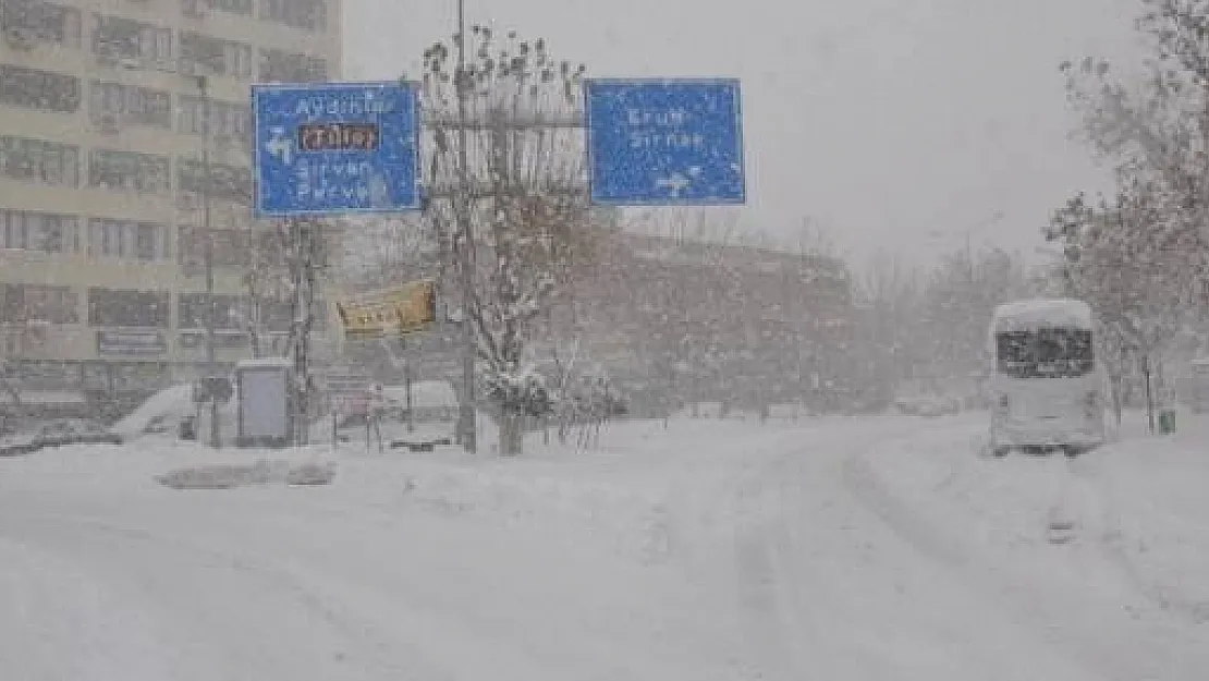 Siirt İçin Yoğun Kar Yağışı Uyarısı