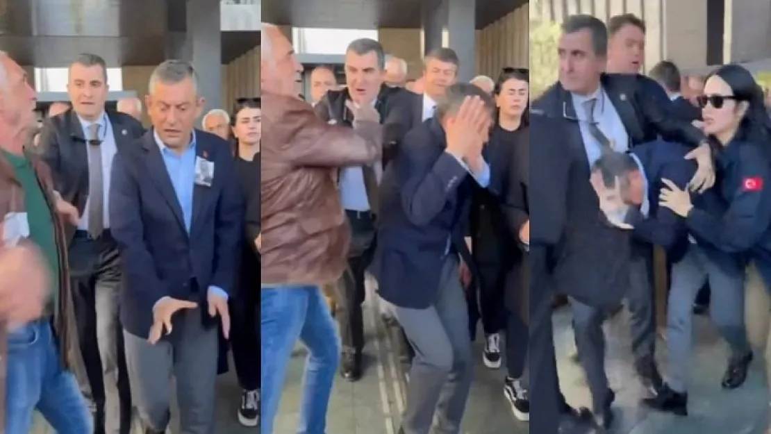 Son Dakika! CHP Genel Başkanı Özgür Özel AKM çıkışında saldırıya uğradı