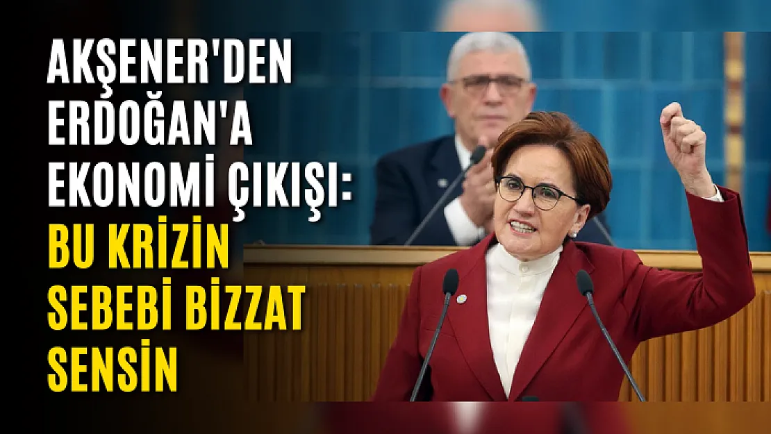 Akşener'den Erdoğan'a ekonomi çıkışı: Bu krizin sebebi bizzat sensin