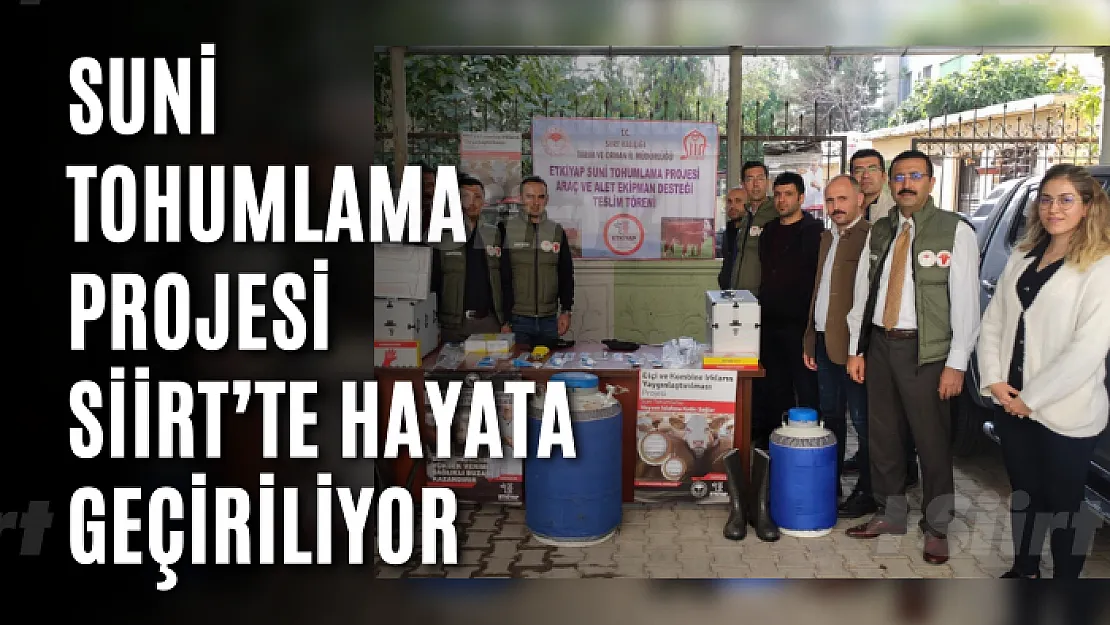 Suni Tohumlama Projesi Siirt'te Hayata Geçiriliyor