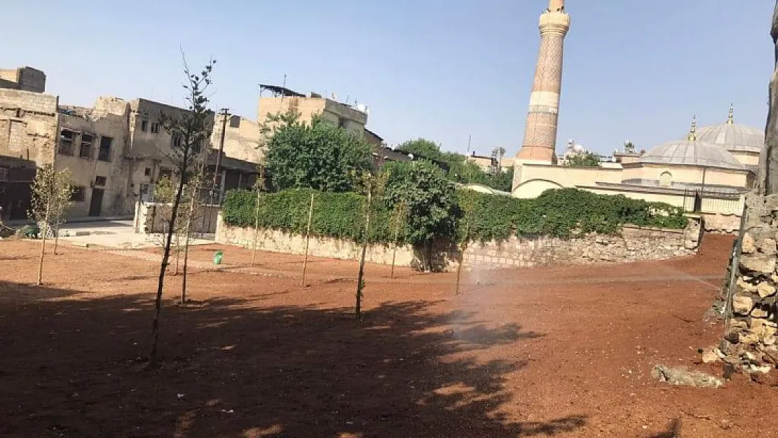 Tarihi Ulu Camii Etrafındaki Geçici Peyzaj  Çalışmaları Tamamlandı