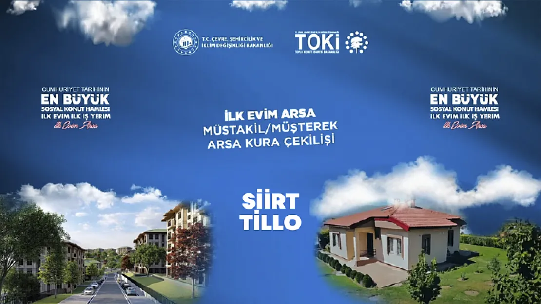 TOKİ Siirt arsa kura çekimi sonucu isim listesi belli oldu