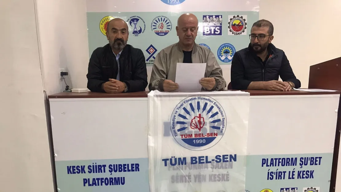 TÜM BEL - SEN Siirt Şubesinden Sayıştay'a Tepki!