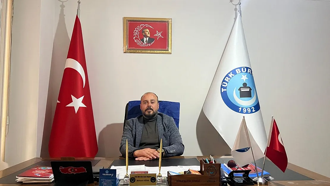 Türk Büro-Sen Diyarbakır Şube Başkanından Maliye Çalışanlarının Emeklerine Vurgu