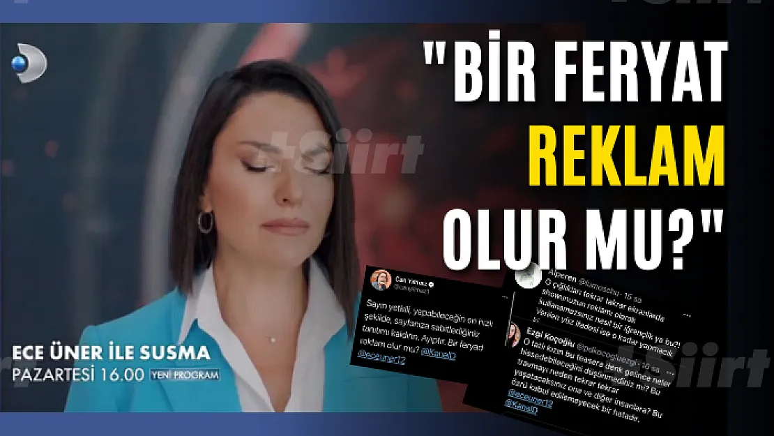 'Bir feryat reklam olur mu?'