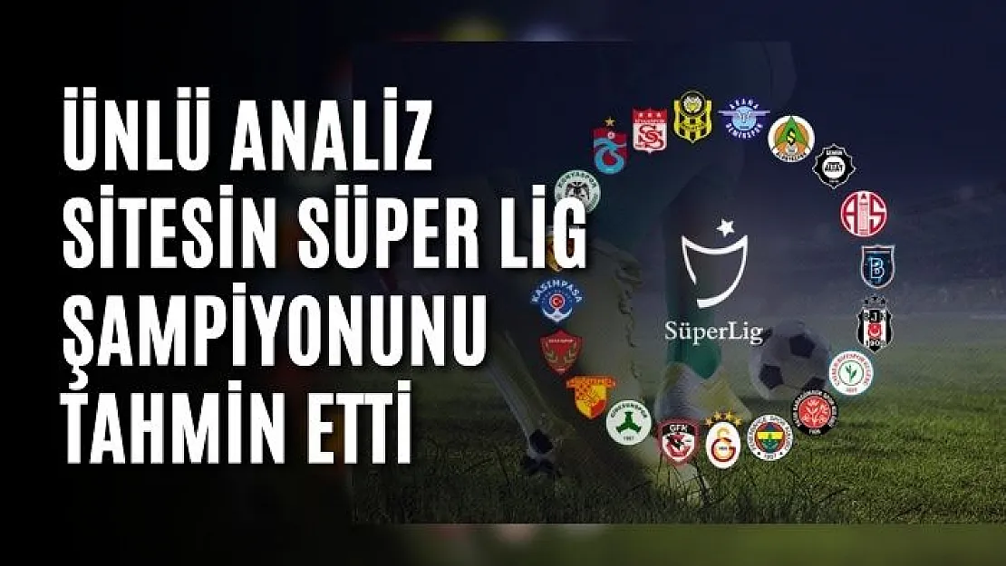 Ünlü Analiz Sitesin Süper Lig Şampiyonunu Tahmin Etti