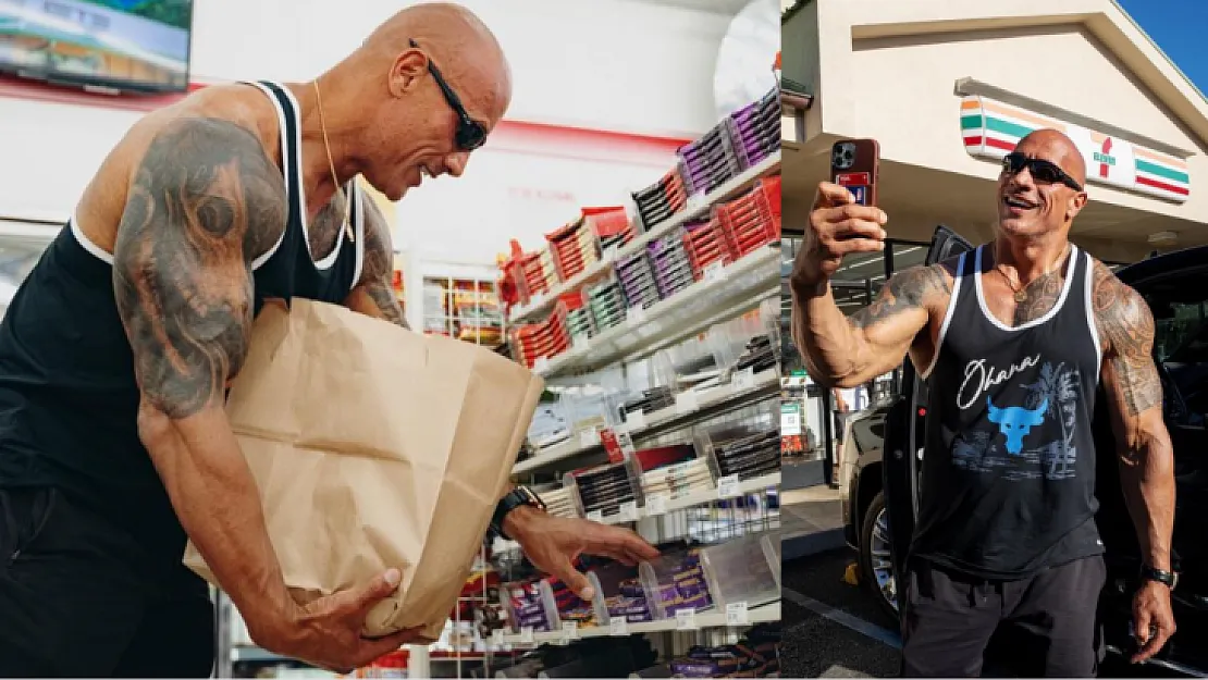 Ünlü oyuncu Dwayne Johnson, geçmişte hırsızlık yaptığı marketteki tüm çikolata barlarını satın aldı