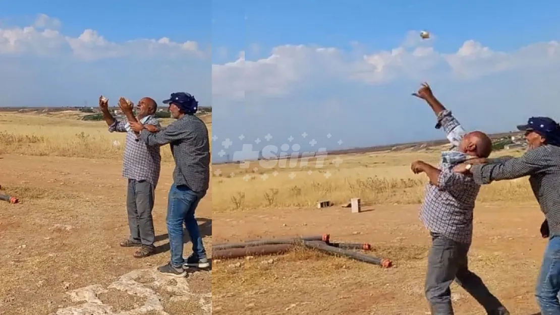 Urfa'da sıcaklıklara dayanamayan bir kişi güneşe taş fırlattı