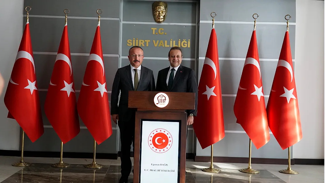 BÜYÜKELÇİ EGEMEN BAĞIŞ, VALİ ATİK'İ ZİYARET ETTİ