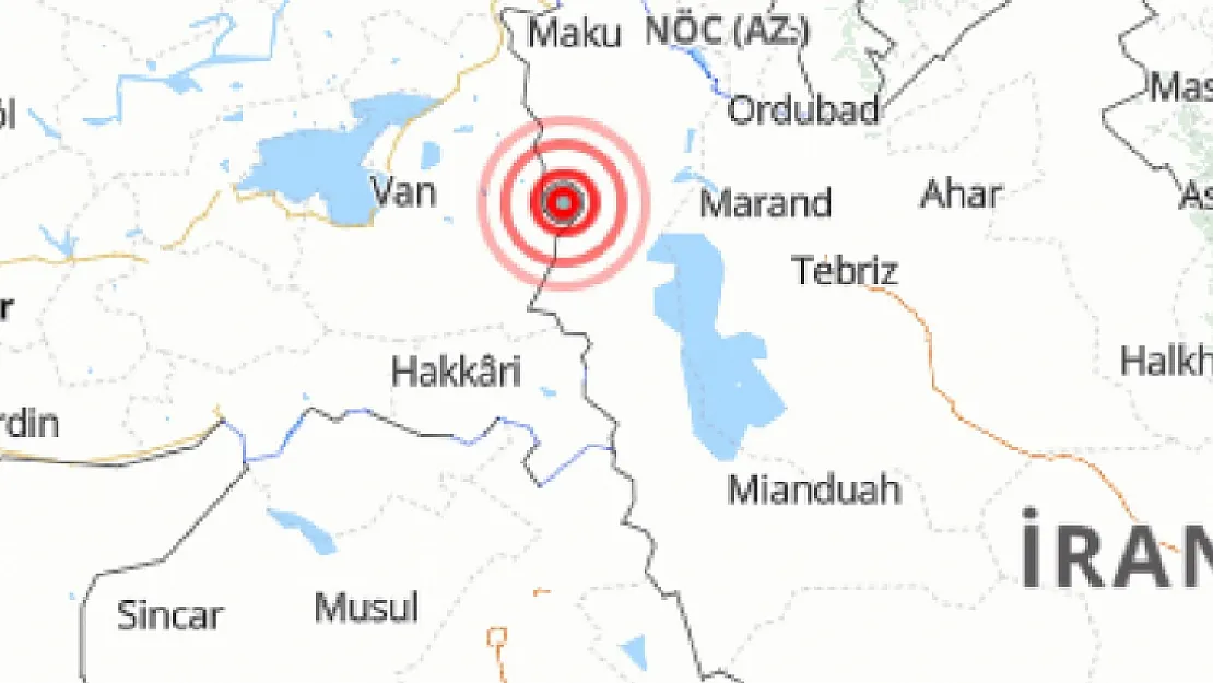 Van sınırında 3.7 büyüklüğünde deprem!