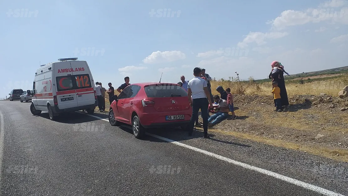 Siirt'te 2 araç kafa kafaya çarpıştı