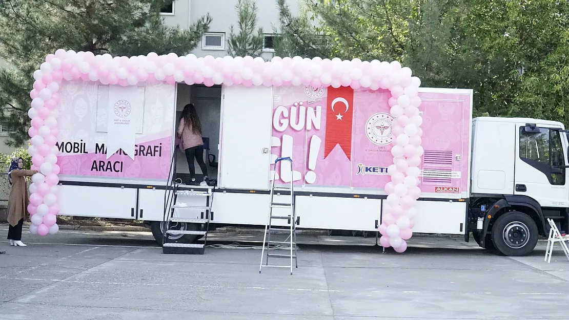 Siirt'te Mobil Kanser Tarama Aracı Hizmete Girdi