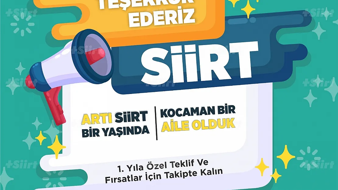 Siirt'in Tek Resmi Ajansı Artı Siirt 1 Yaşında