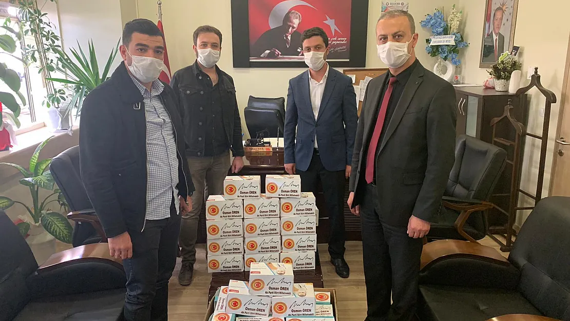 Siirt Milletvekili Ören'den Hastaneye 10 Bin Maske Desteği