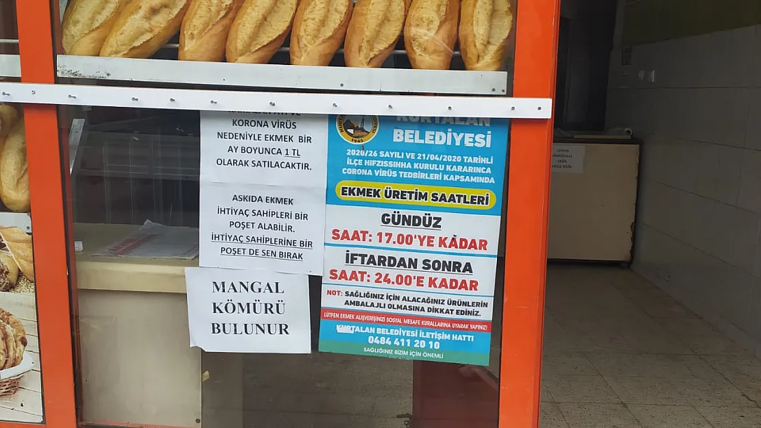 Haberimiz Üzerine Kurtalan'da Ekmekler 1 TL'den Satışa Sunuluyor