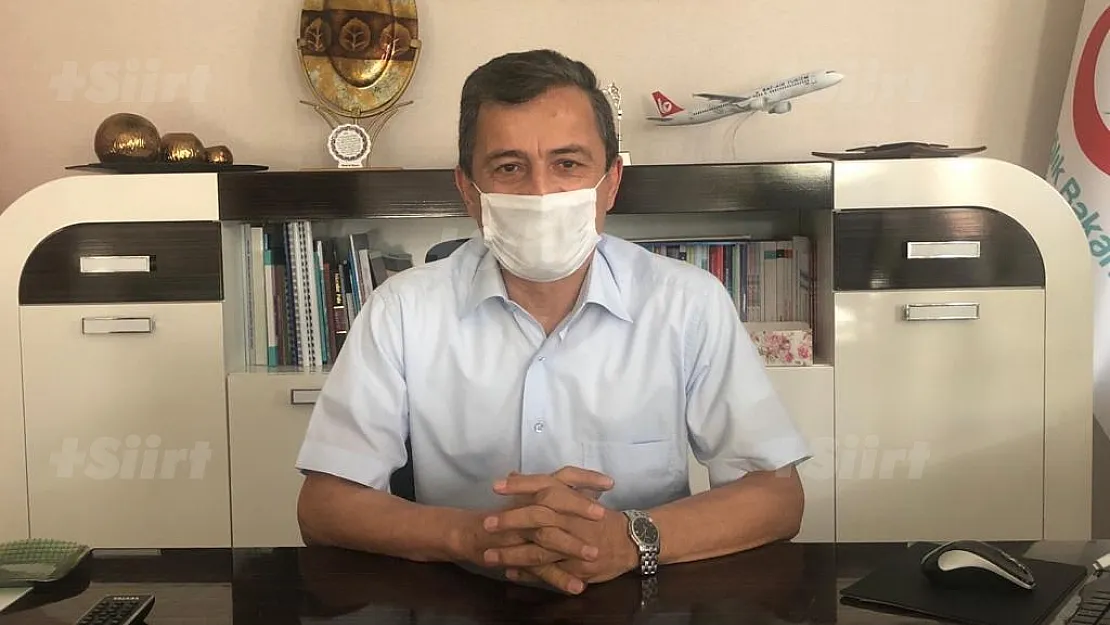 Siirt İl Sağlık Müdürü Ömür: 'Salgın Düşüyor Ancak Rehavete Yol Açmaması Gerekir'