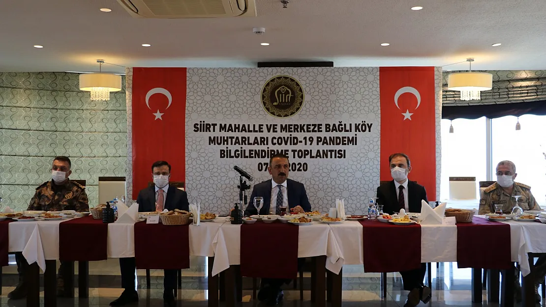 Vali/Belediye Başkan v. Osman Hacıbektaşoğlu, Mahalle ve Köy Muhtarlarıyla Bir Araya Geldi