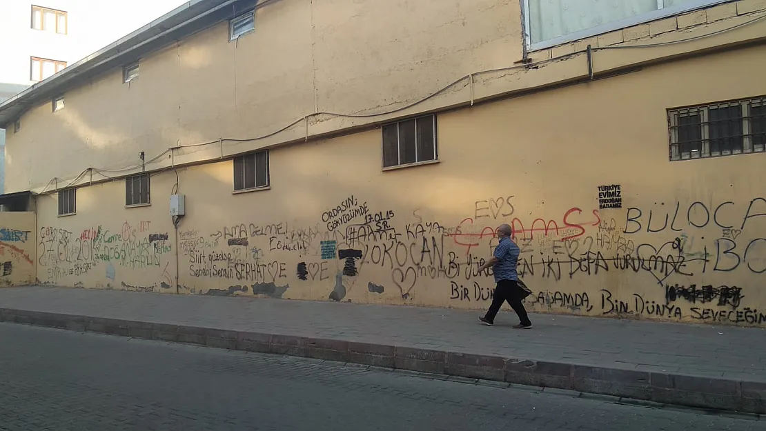 Siirt'te Duvar Yazıları Görüntü Kirliliğine Neden Oluyor