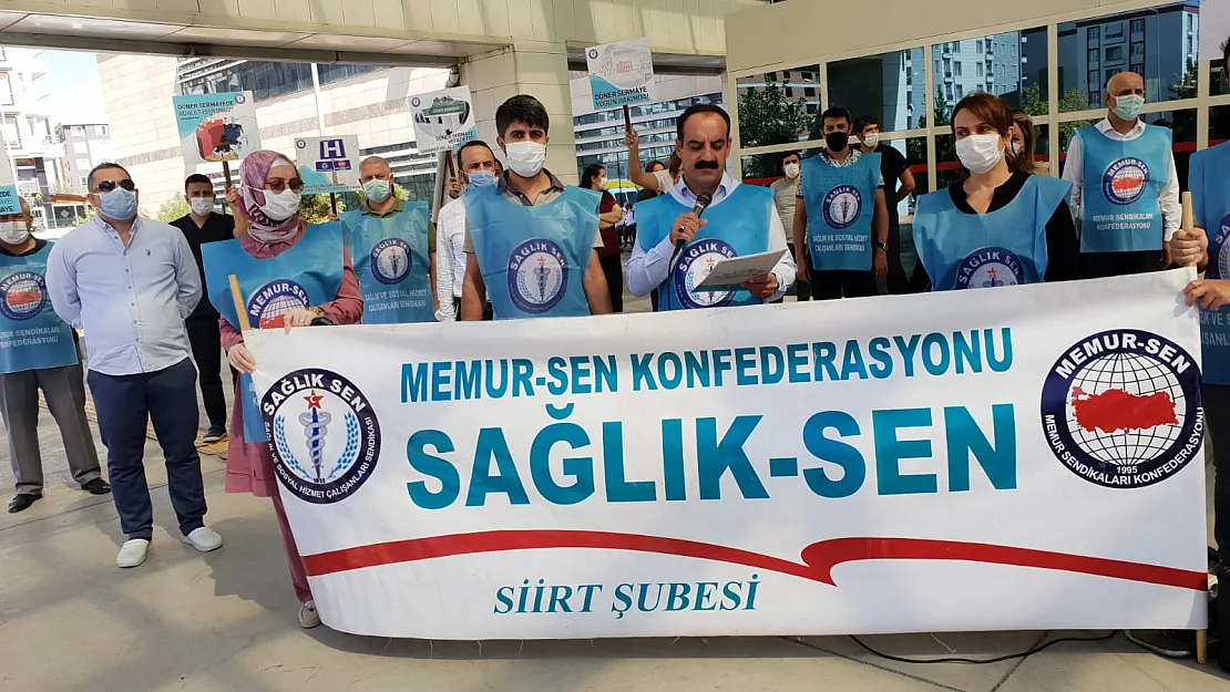 Sağlık-Sen Siirt Şubesinden Döner Sermaye Adaletsizliğine İlişkin Açıklama