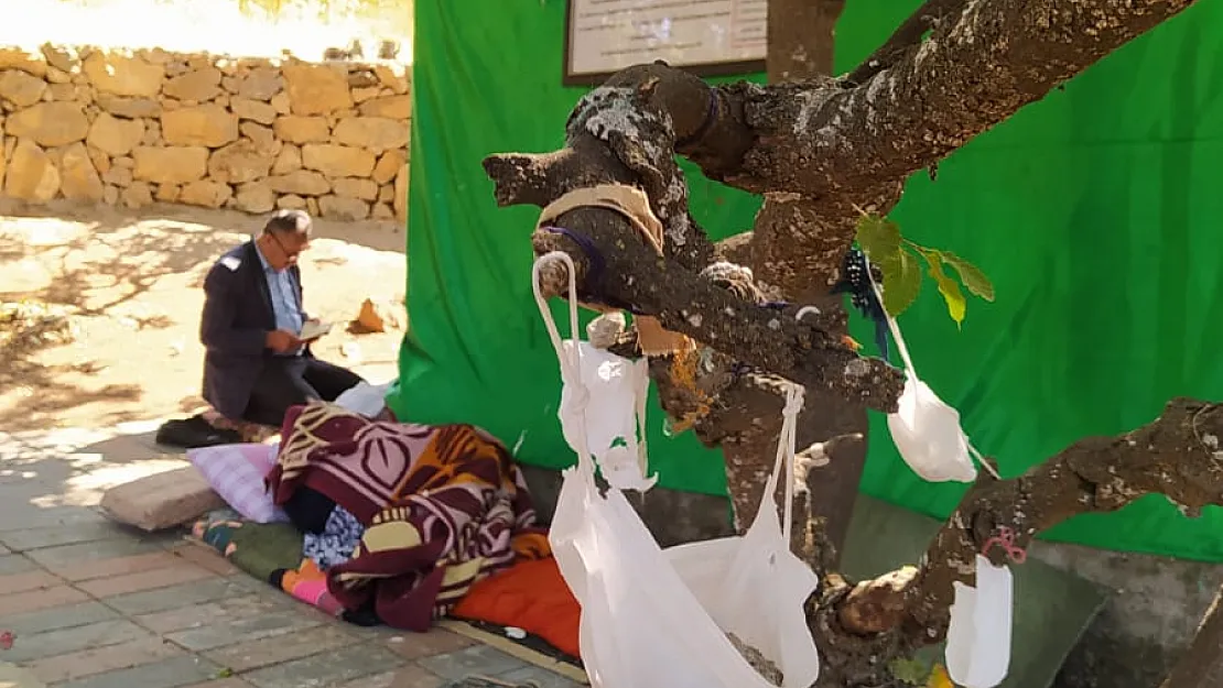 Koronavirüsün Bitmesi İçin Siirt'teki Türbeye Maske Astılar