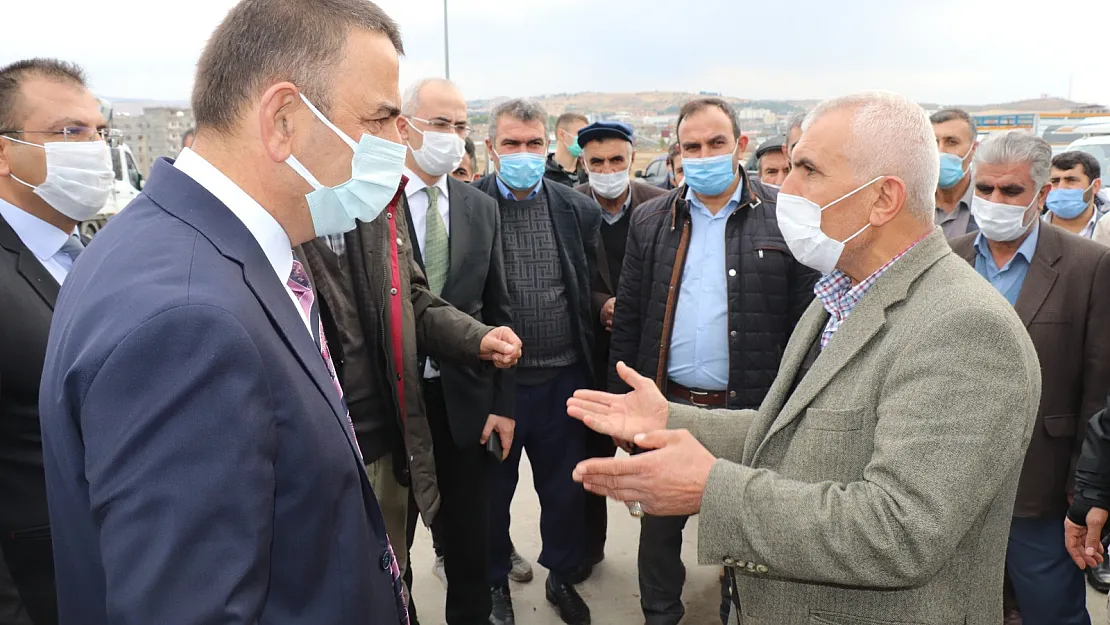 Vali/Belediye Başkan V. Hacıbektaşoğlu, Yapımı Devam Eden İtfaiye Binası ve Mezbahaneyi İnceledi