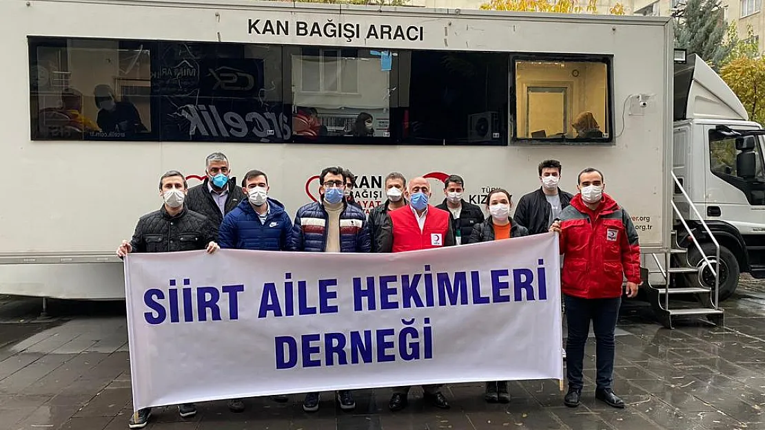 SİİRT AİLE HEKİMLERİ DERNEĞİ'NDEN KIZILAY'A KAN BAĞIŞINA DAVET