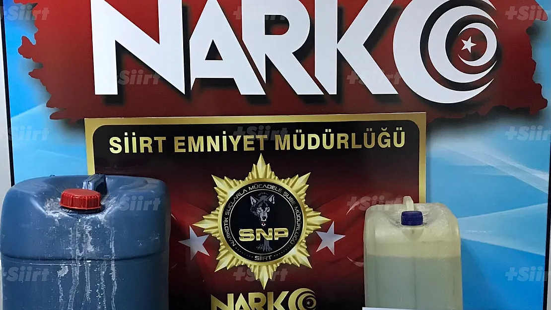 Siirt'te 21 kilo  Uyuşturucu Madde Ele Geçirildi