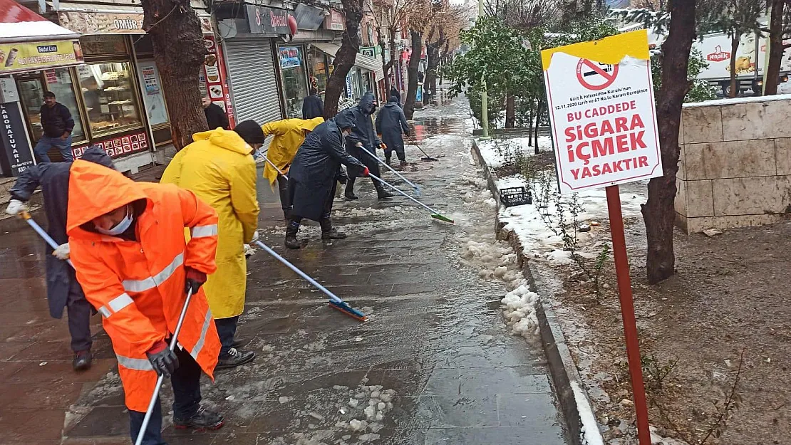 Siirt Belediyesinden Karla Mücadele Çalışması