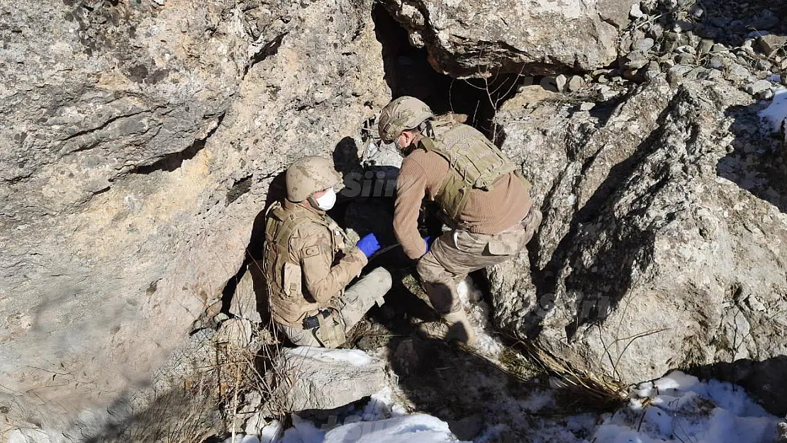 Siirt'te PKK'ya ait silah ve mühimmat ele geçirildi