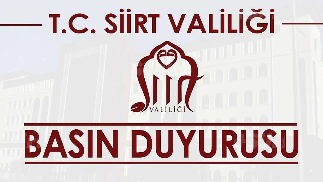 Siirt Valiliğinden 1 Mart Açıklaması