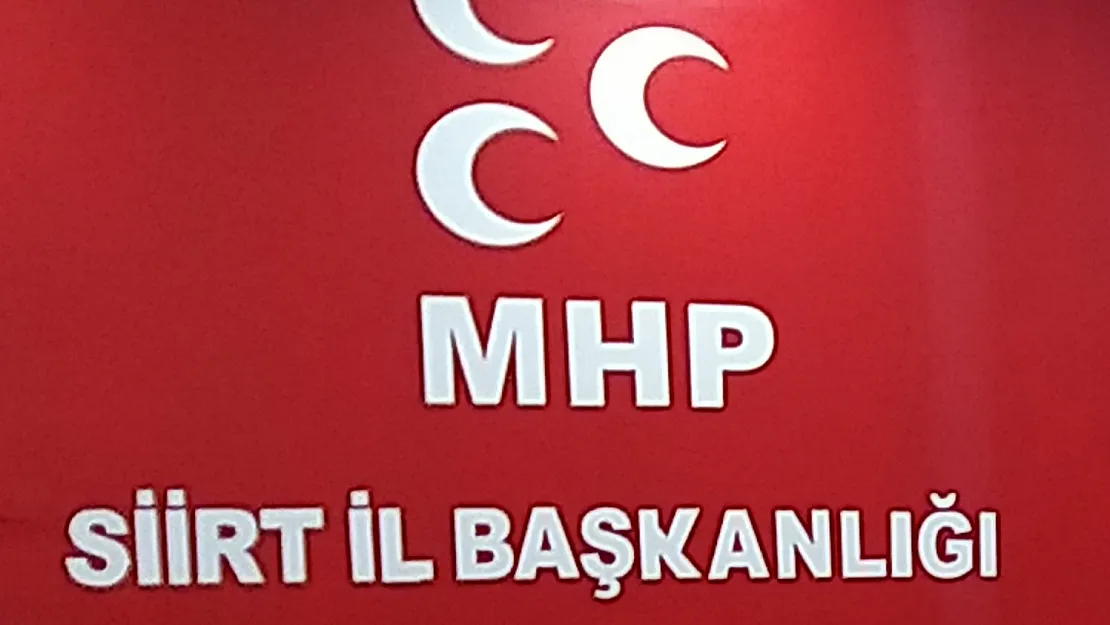 MHP Siirt İl Başkanlığından Basın Açıklaması