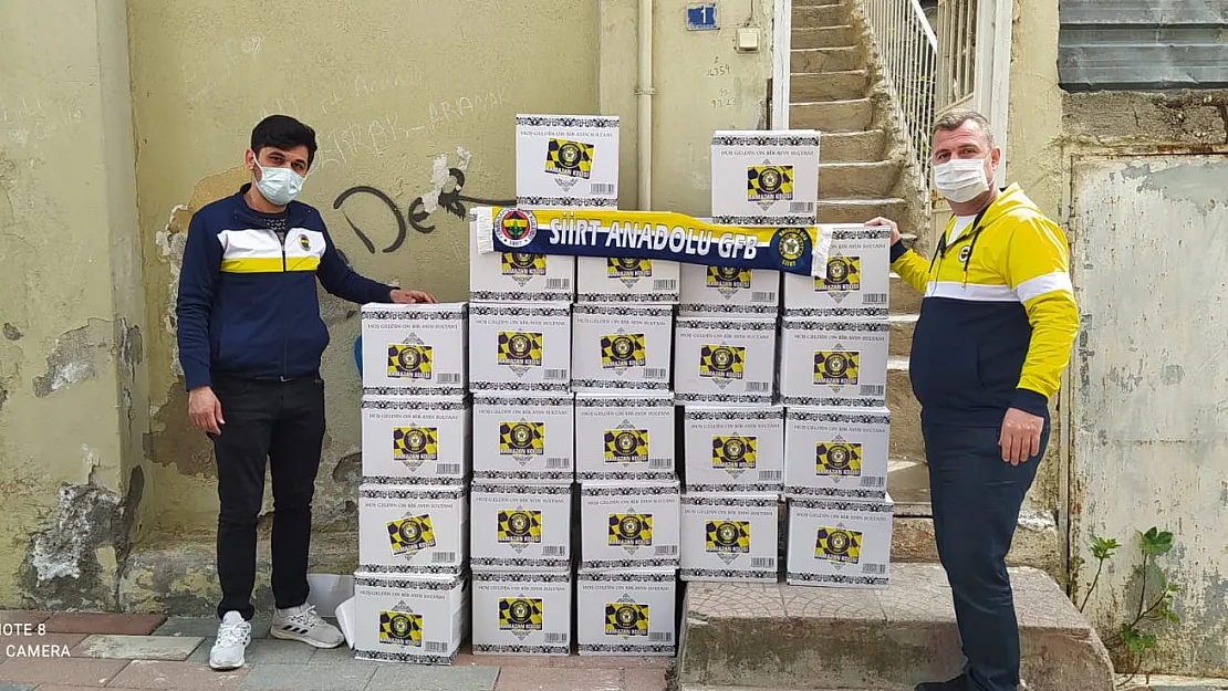 Siirt Fenerbahçeliler Taraftarlar Grubundan  Yardım Eli