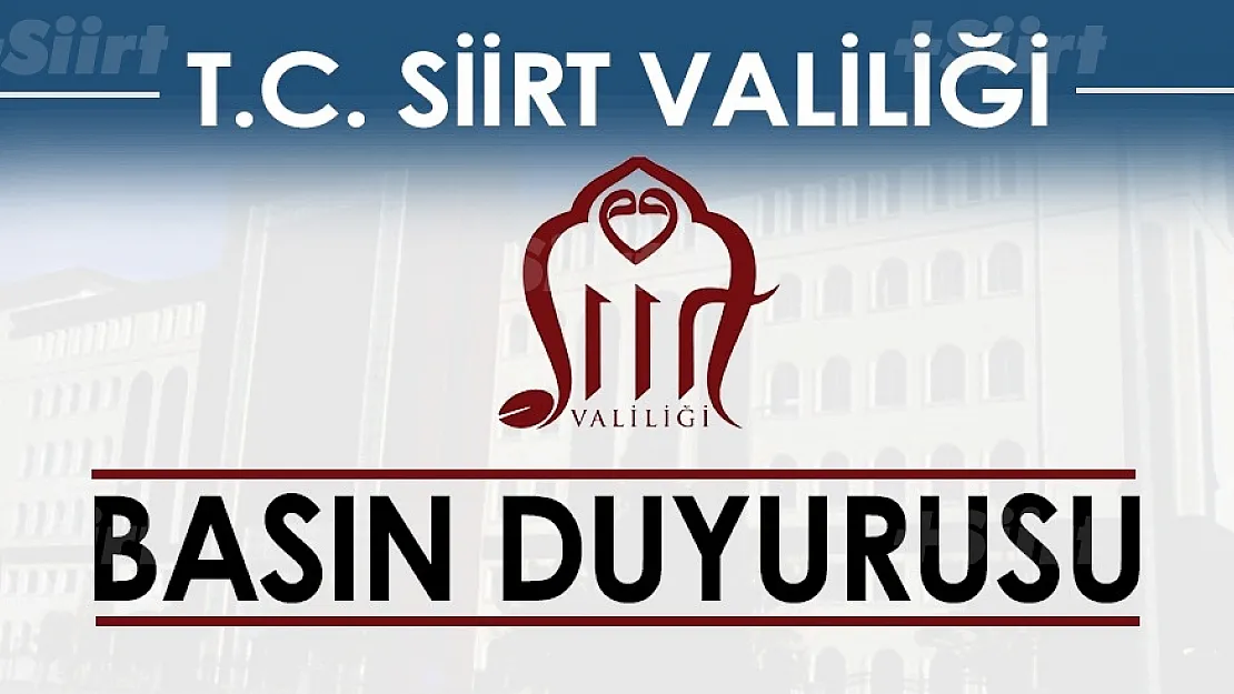 Siirt Valiliğinden Yasaklama Kararı