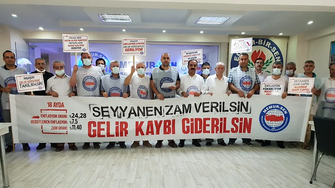 Siirt'te Memurlar Maaşlarına Yapılan Zammı Yetersiz Buldu