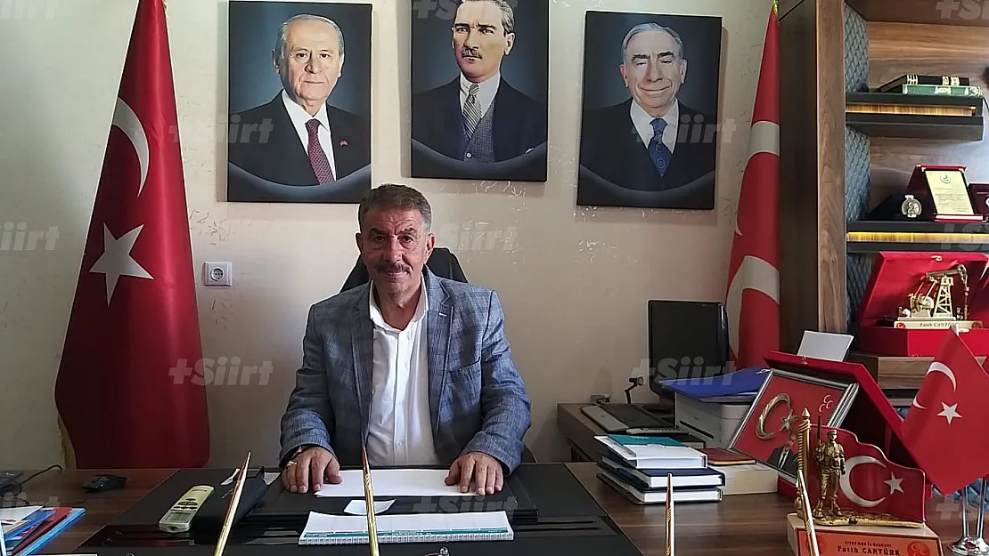 MHP Siirt il Başkanı Fatih Cantürk ikinci kez Coronaya Yakalandı