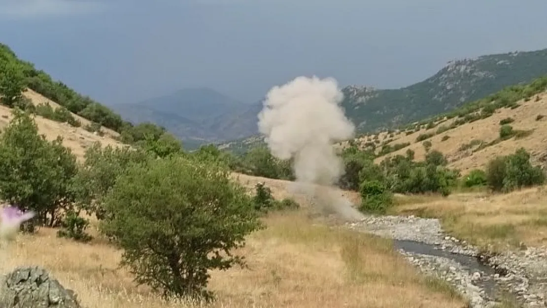 Siirt'te Araziye Gizlenen Havan Topu İmha Edildi