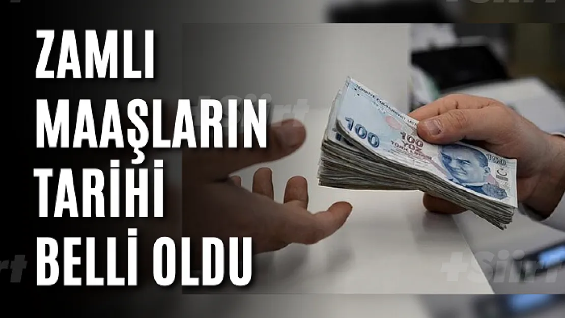 Zamlı maaşların tarihi belli oldu