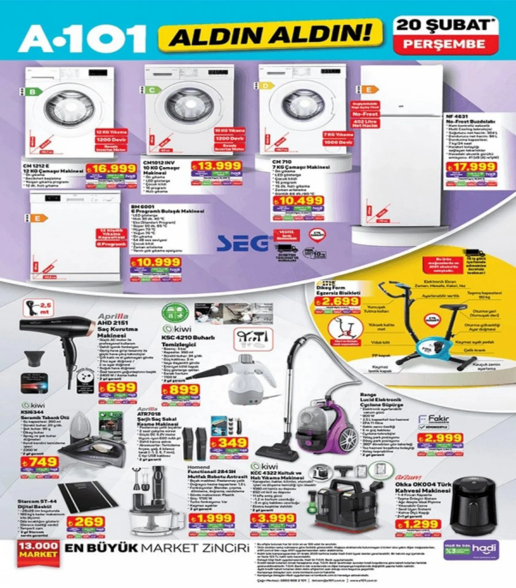 A101 20 Şubat Perşembe Aldın Aldın Kataloğu Yayınlandı! İndirimli Ürünler Neler?
