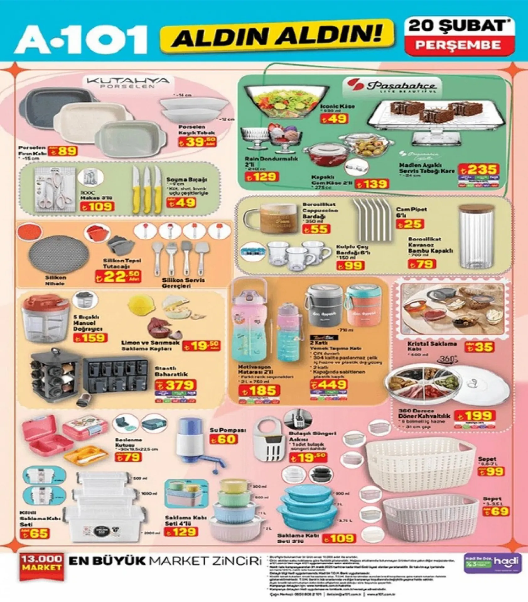 A101 20 Şubat Perşembe Aldın Aldın Kataloğu Yayınlandı! İndirimli Ürünler Neler?