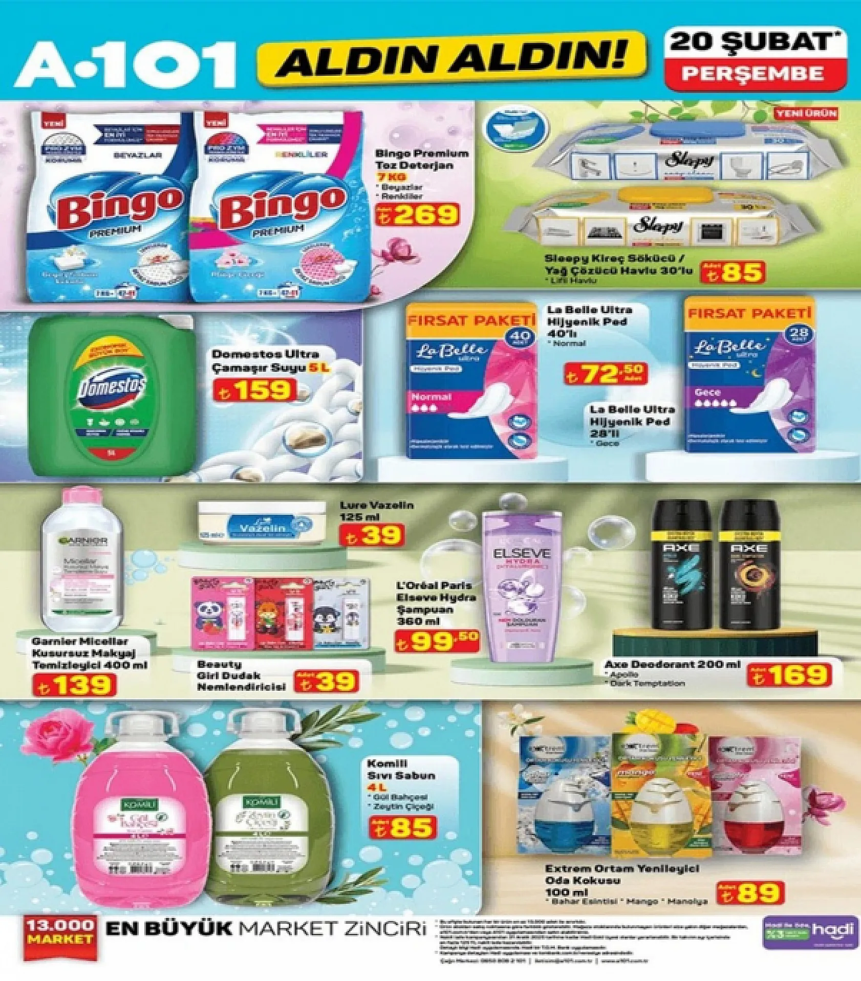 A101 20 Şubat Perşembe Aldın Aldın Kataloğu Yayınlandı! İndirimli Ürünler Neler?
