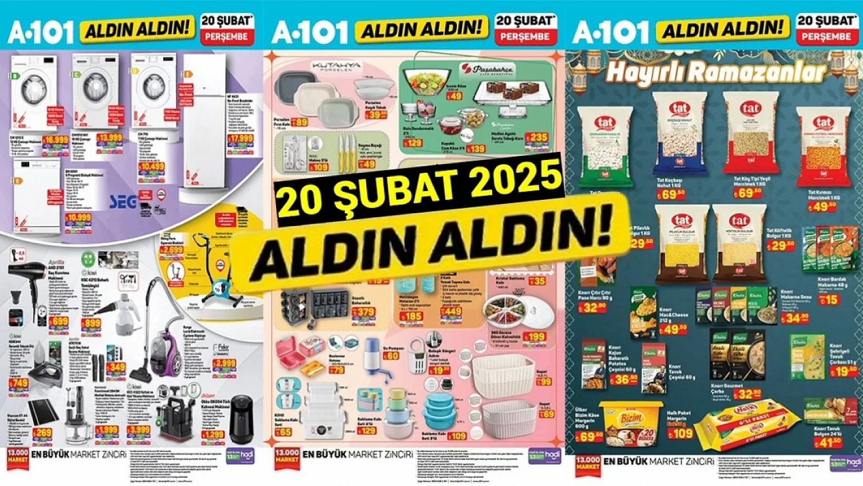 A101 20 Şubat Perşembe Aldın Aldın Kataloğu Yayınlandı! İndirimli Ürünler Neler?